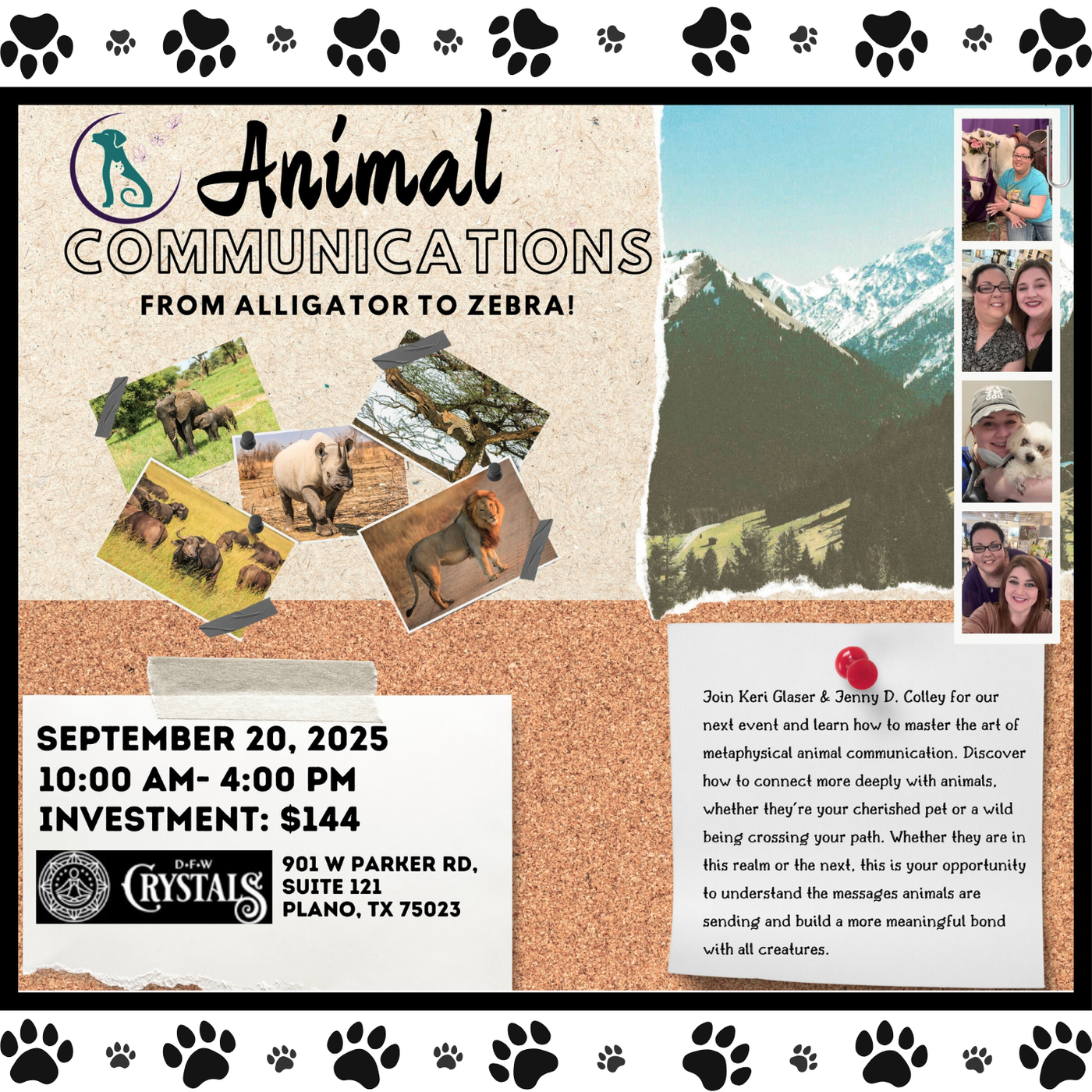 Animal Communications from Alligator to Zebra - Sept 20