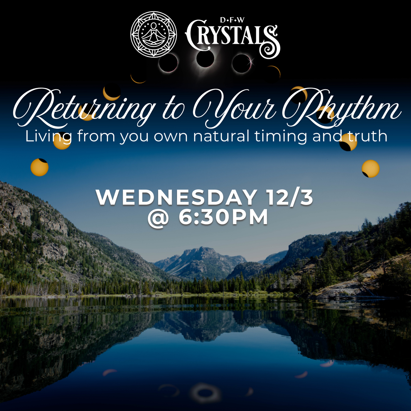 Returning to Your Rhythm - Dec 3 - 6:30pm