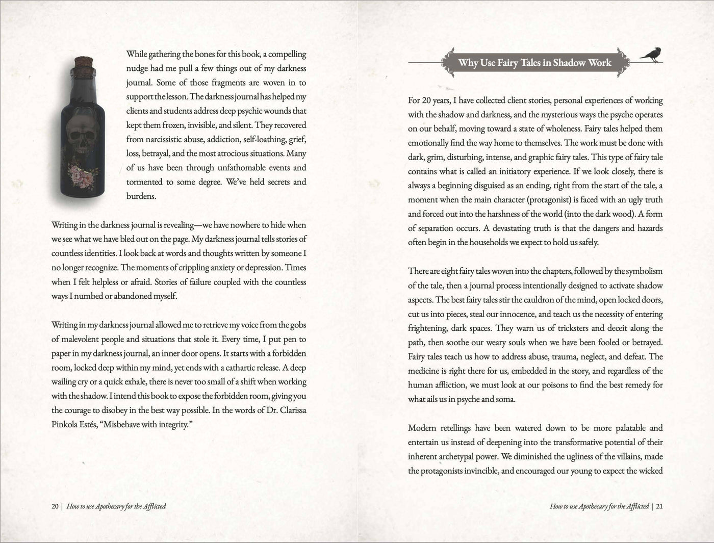 Apothecary for the Afflicted: Shadow Work Book