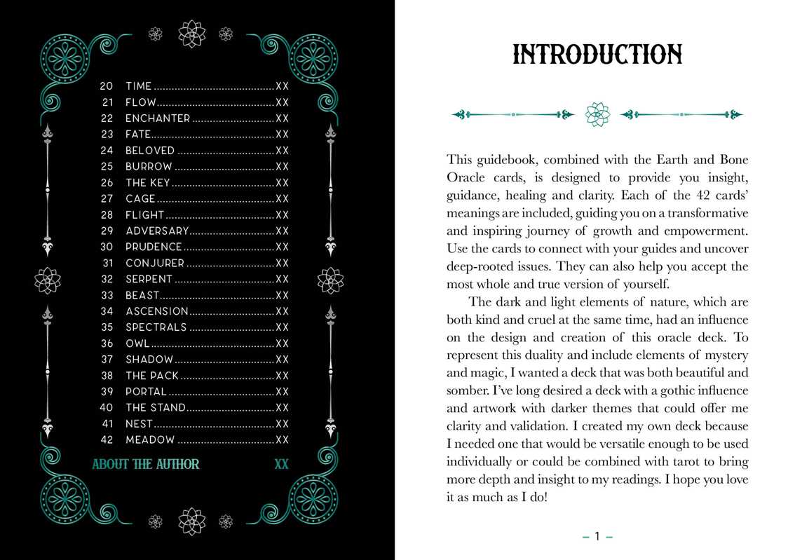 Earth & Bone Oracle by Sirian Shadow: Flashcards; 112 pages / English