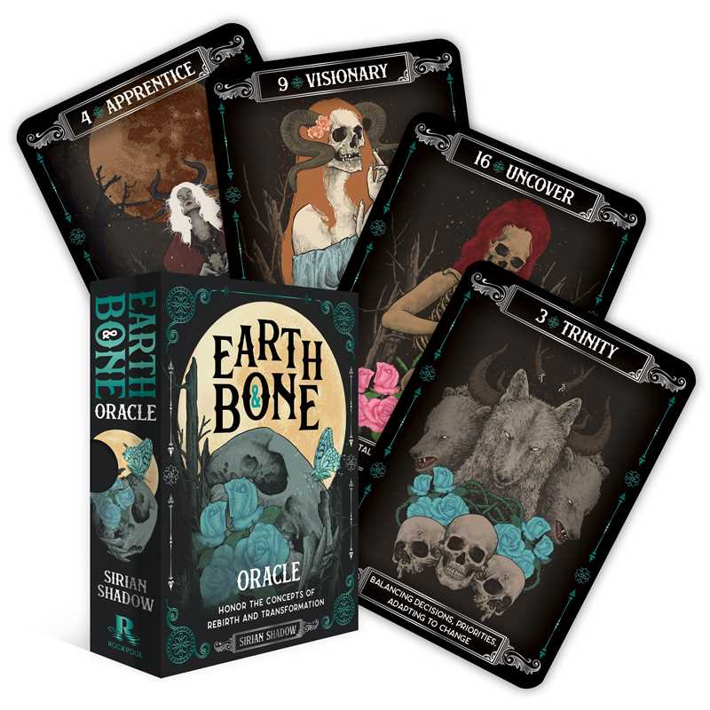 Earth & Bone Oracle by Sirian Shadow: Flashcards; 112 pages / English
