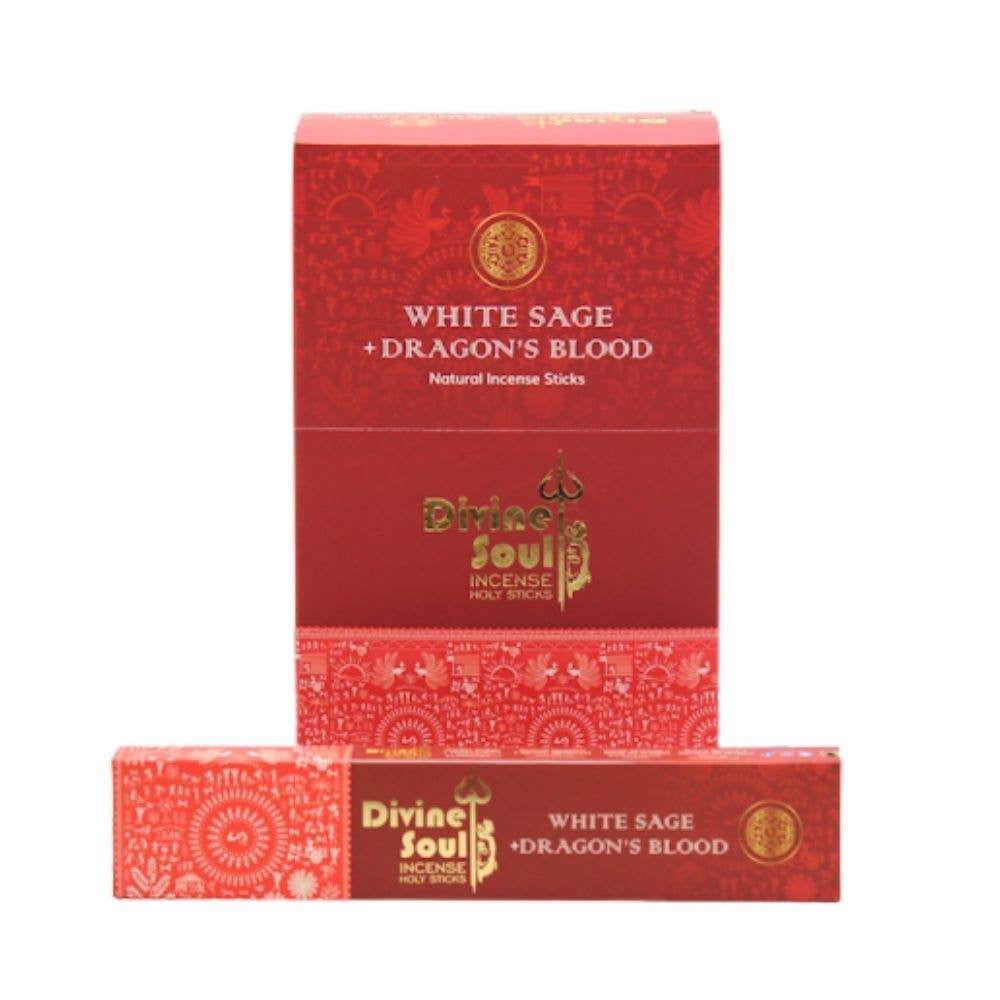 White Sage + Dragons Blood - Divine Soul - Incense