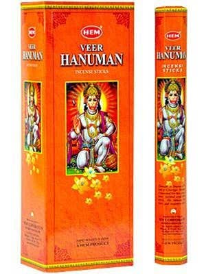 Veer Hanuman - Hem Hexagonal Pack Incense 20 Gr