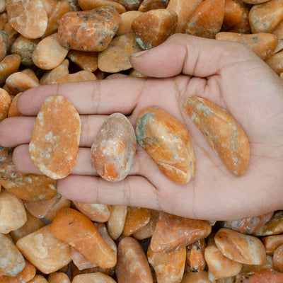 Orange Calcite - Tumbled