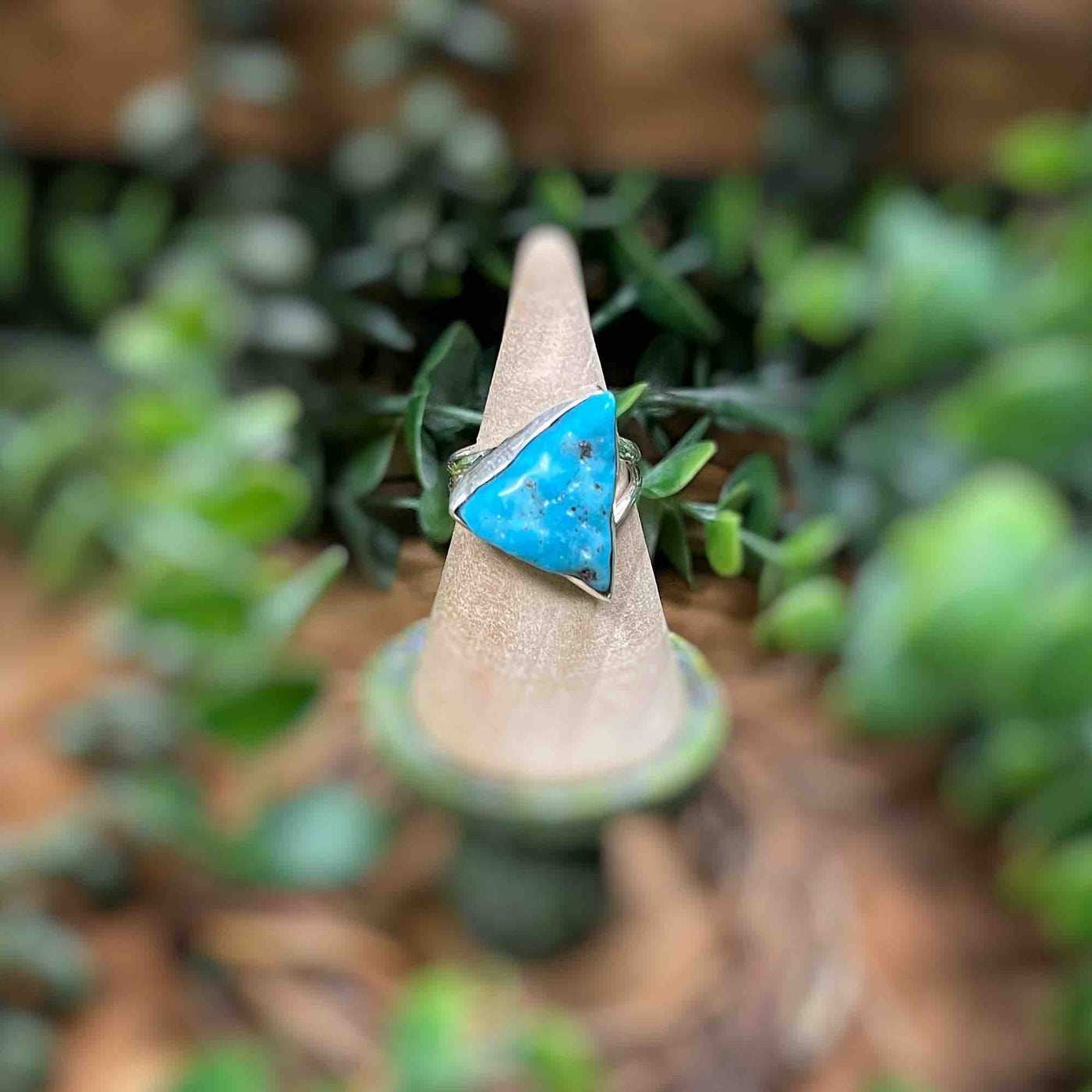 American Turquoise  - Sterling Silver Ring - Multi Sizes