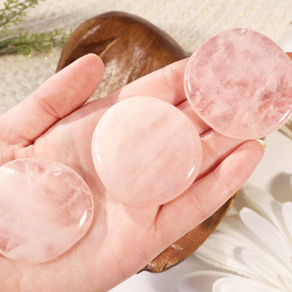 Rose Quartz - Palm stones