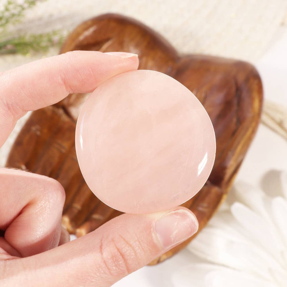 Rose Quartz - Palm stones