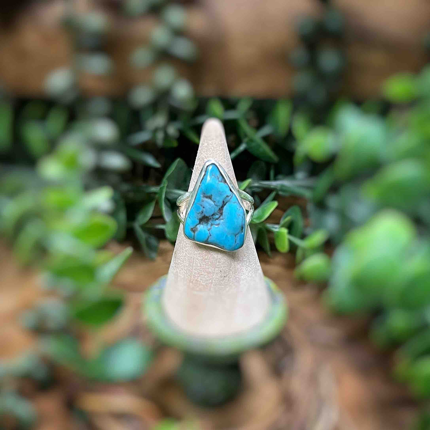 American Turquoise  - Sterling Silver Ring - Multi Sizes