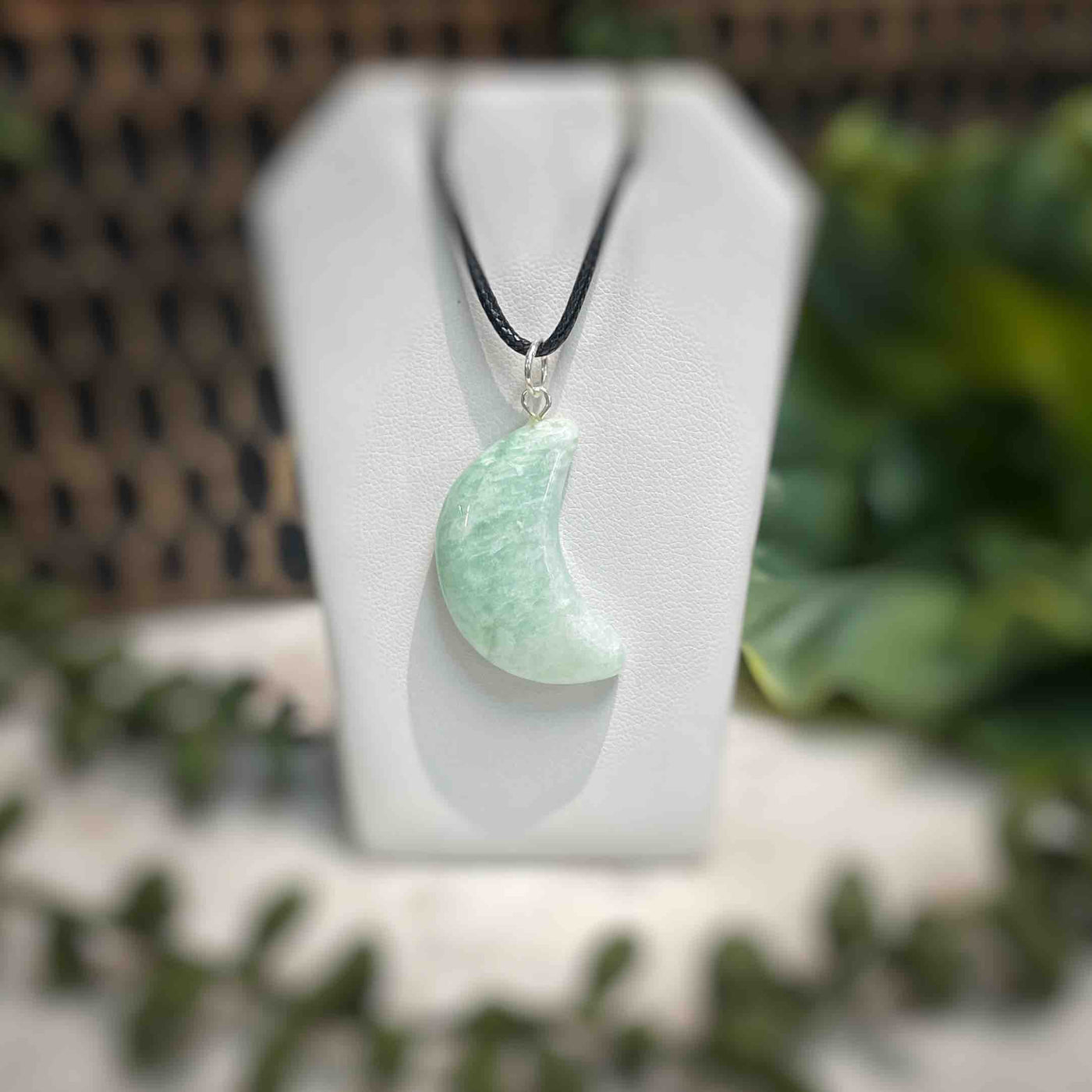 Amazonite - Crescent Moon - Necklace