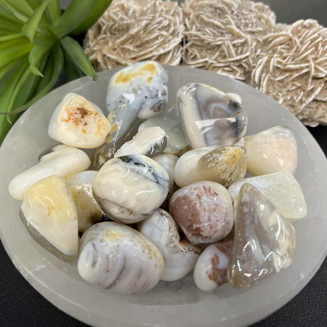 White Opal - 0.5 - 1.25" - Tumbled