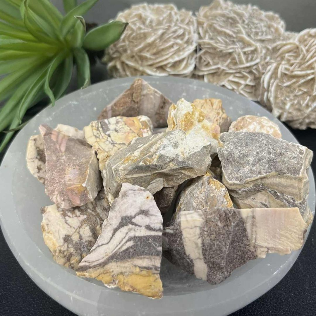 Zebra Jasper - 0.5 - 1.25" - Raw