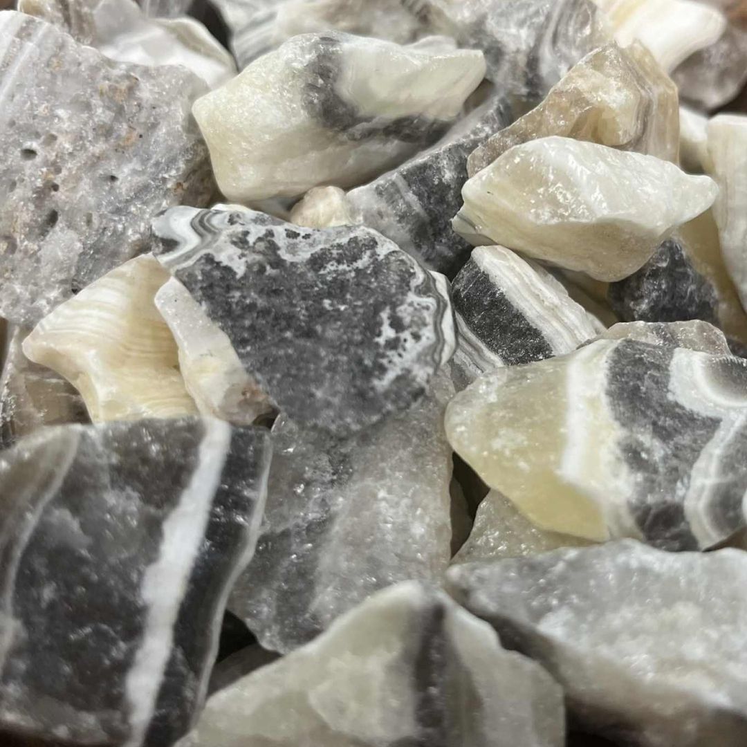 Zebra Calcite - 0.5 - 1.25" - Raw