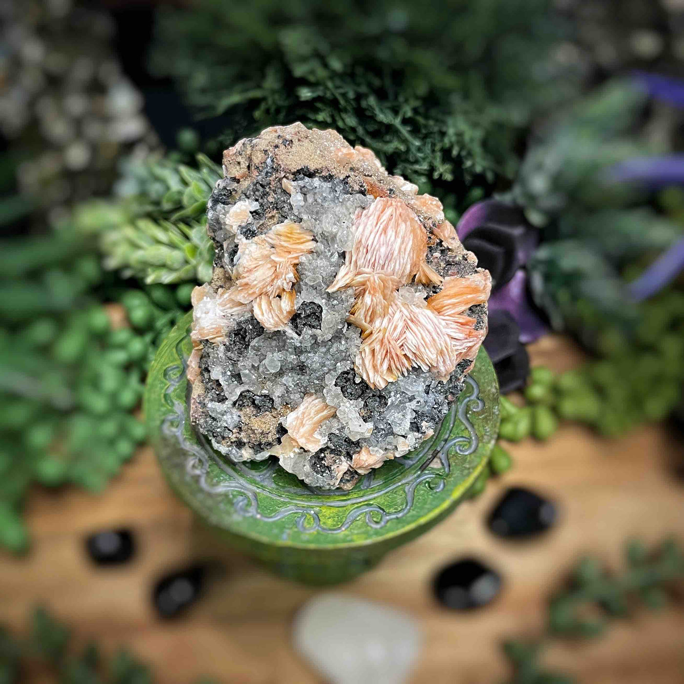 Cerussite on Barite - Specimen - Set 2