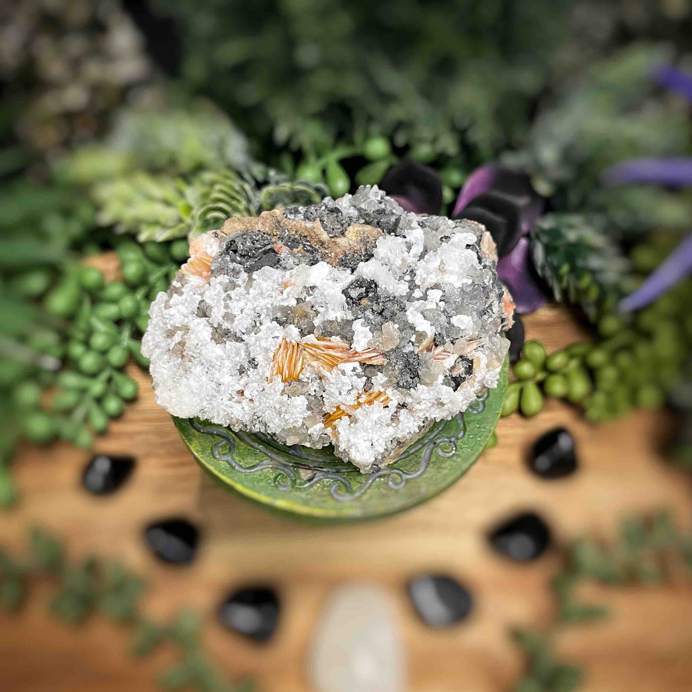 Cerussite on Barite - Specimen - Set 3