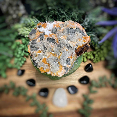 Cerussite on Barite - Specimen - Set 3