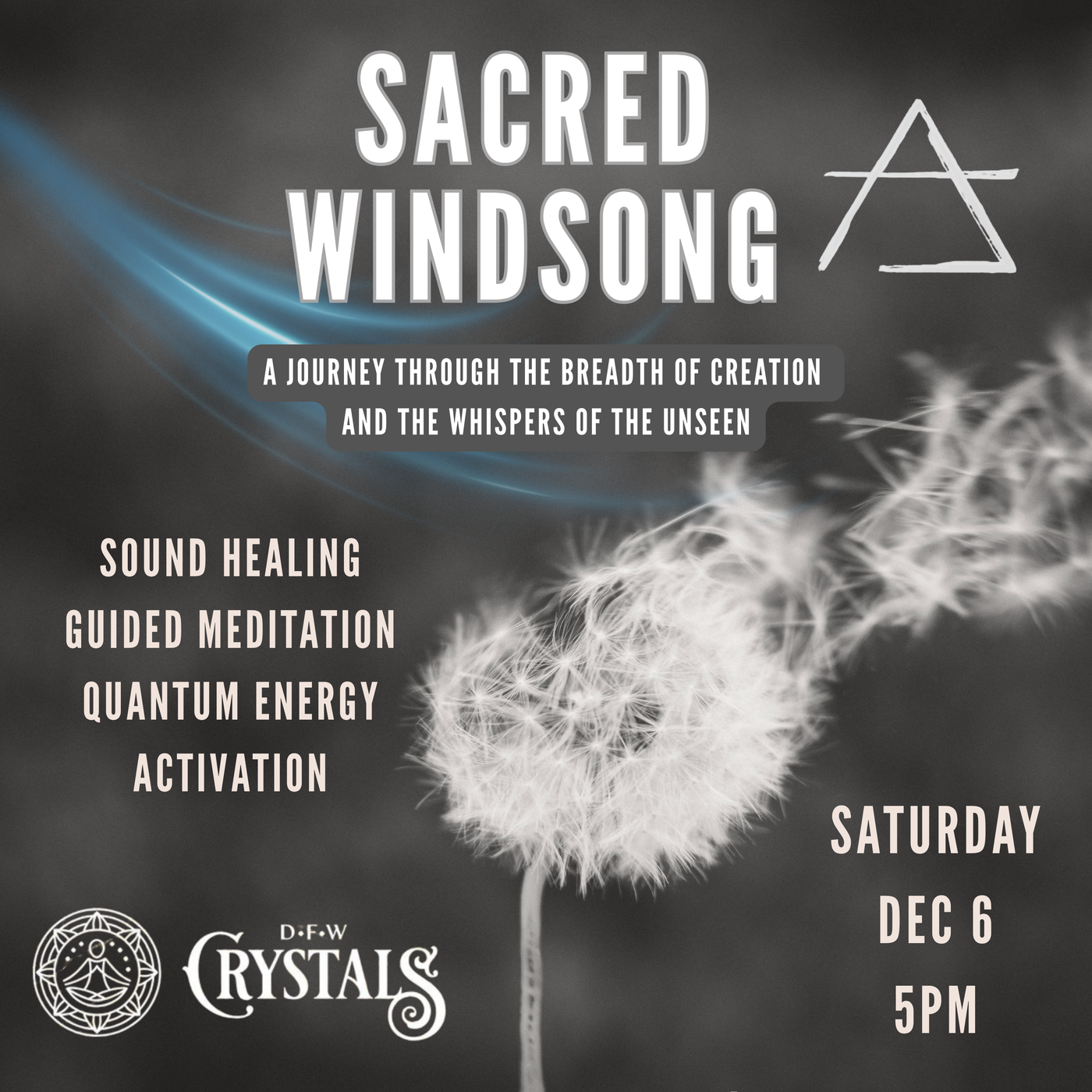 Sacred Windsong with Jono, Lorenza, Tasha  - Dec 6th @ 5pm