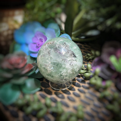 Snowflake Fluorite - Sphere - 2.25"