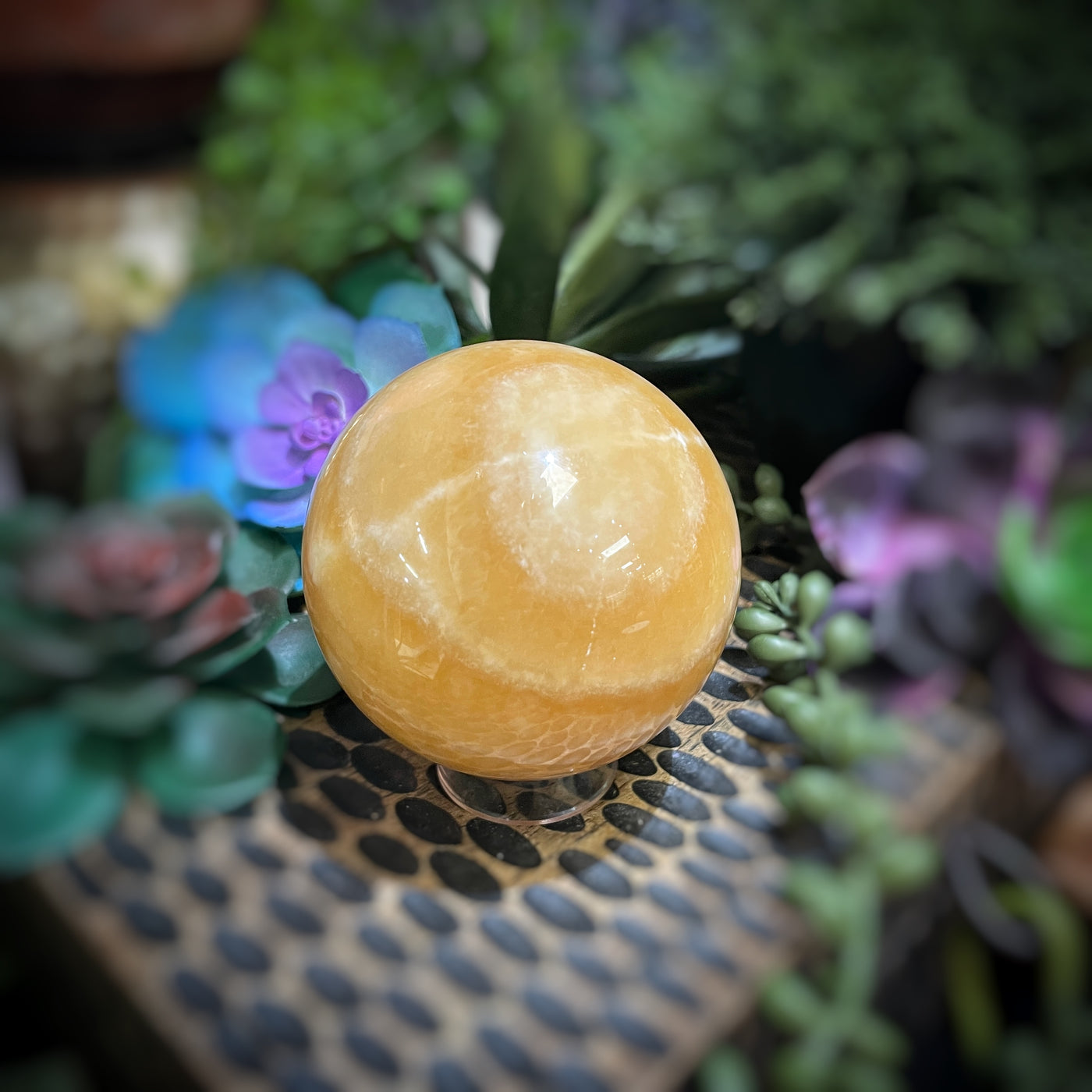 Honey Calcite - Sphere - 2.5"