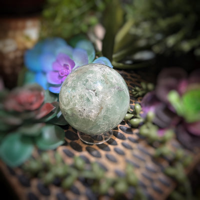 Snowflake Fluorite - Sphere - 2.25"