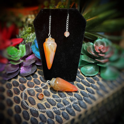 Carnelian - Curved -Pendulum