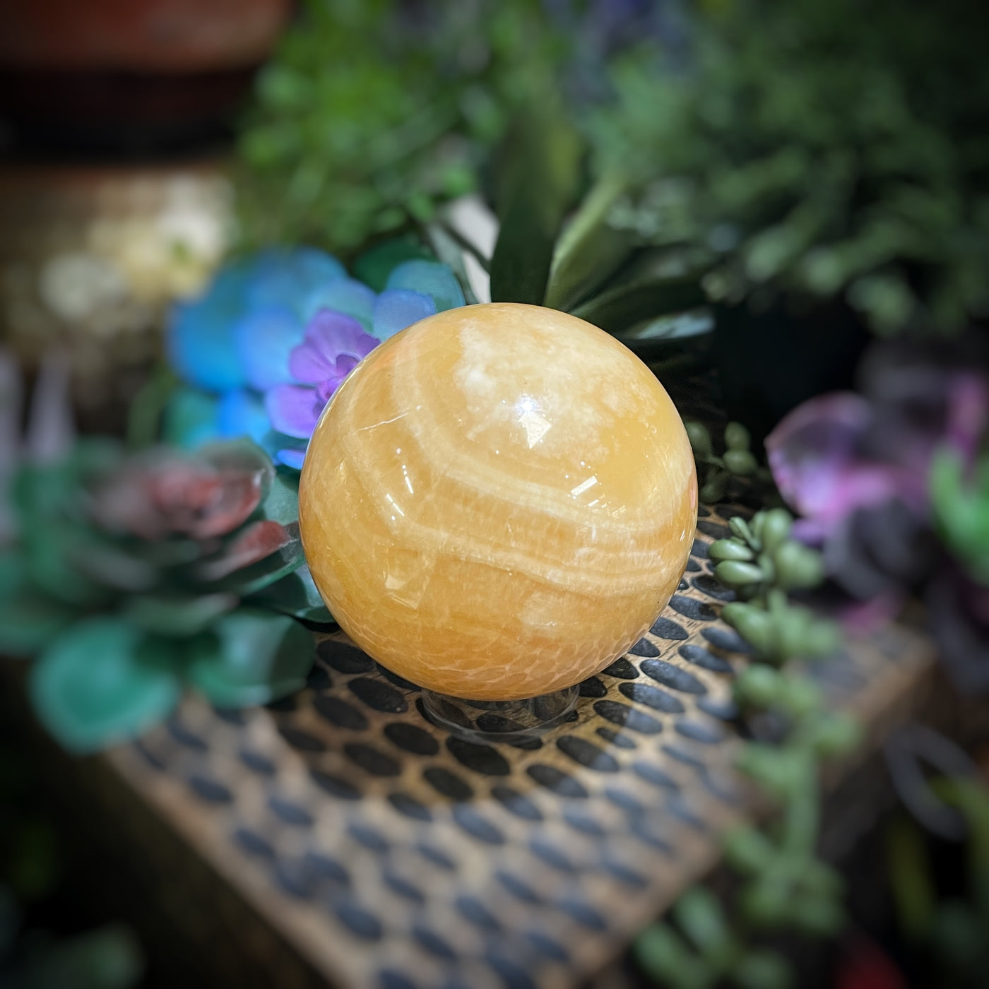 Honey Calcite - Sphere - 2.5"