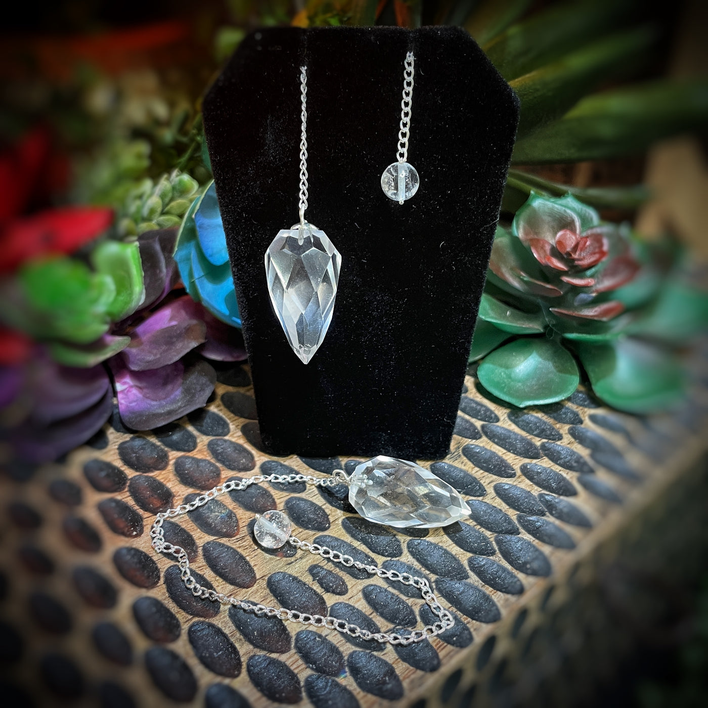 Clear Quartz - Faceted - Pendulum