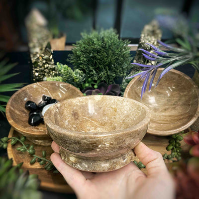 Chocolate Calcite - Round Bowls - 5.75"