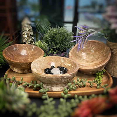 Chocolate Calcite - Round Bowls - 5.75"