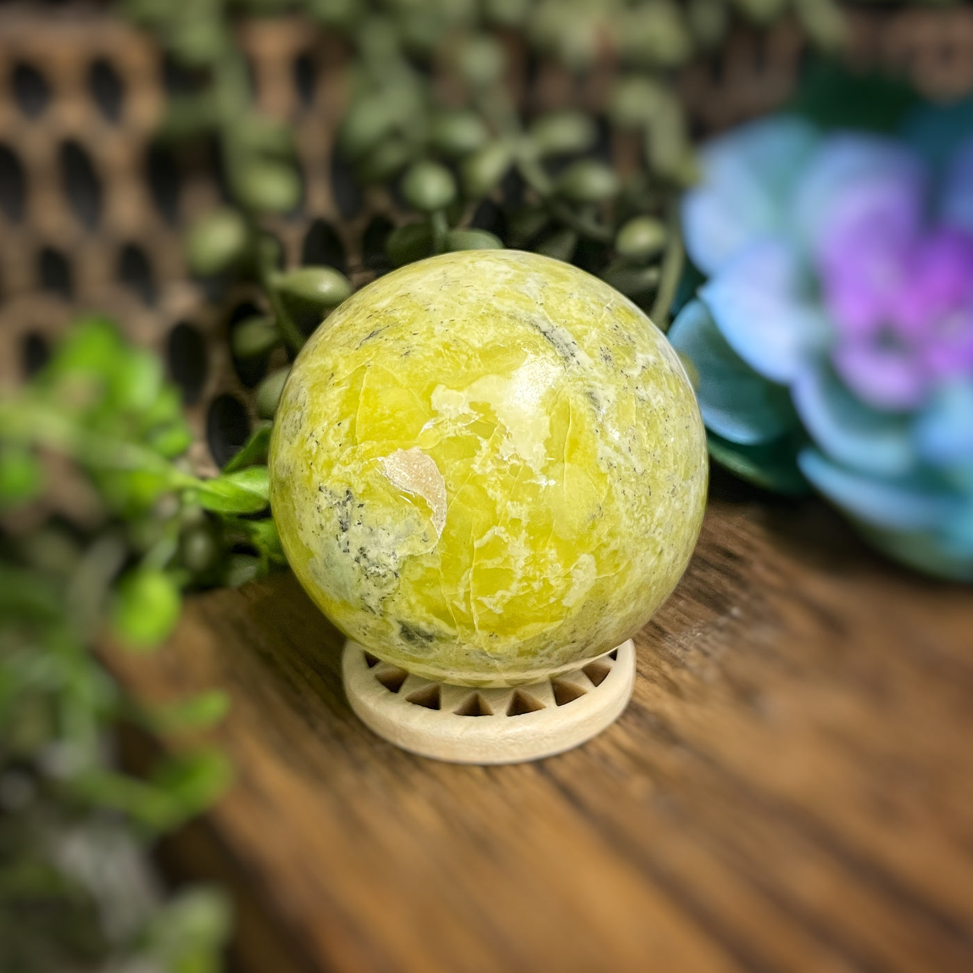 Lemon Serpentine (Infinite) - Sphere 1.75"