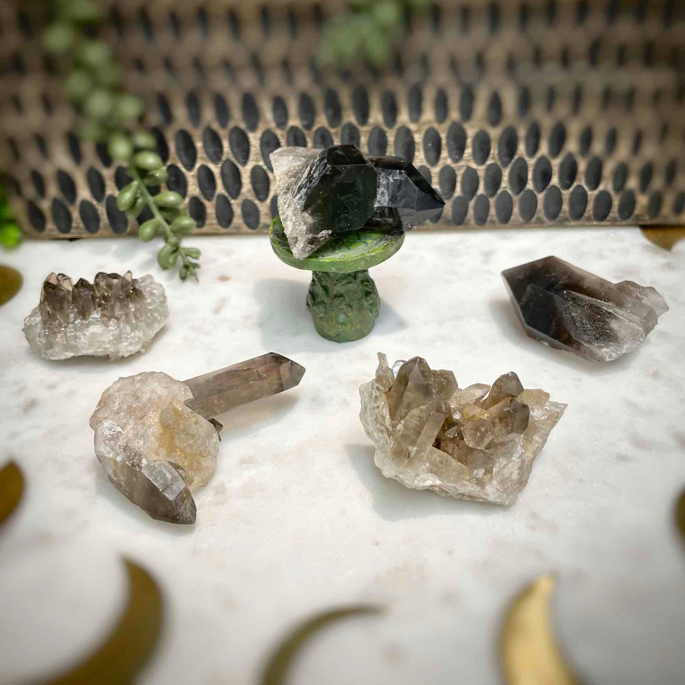 Smoky Quartz Clusters - multi sizes