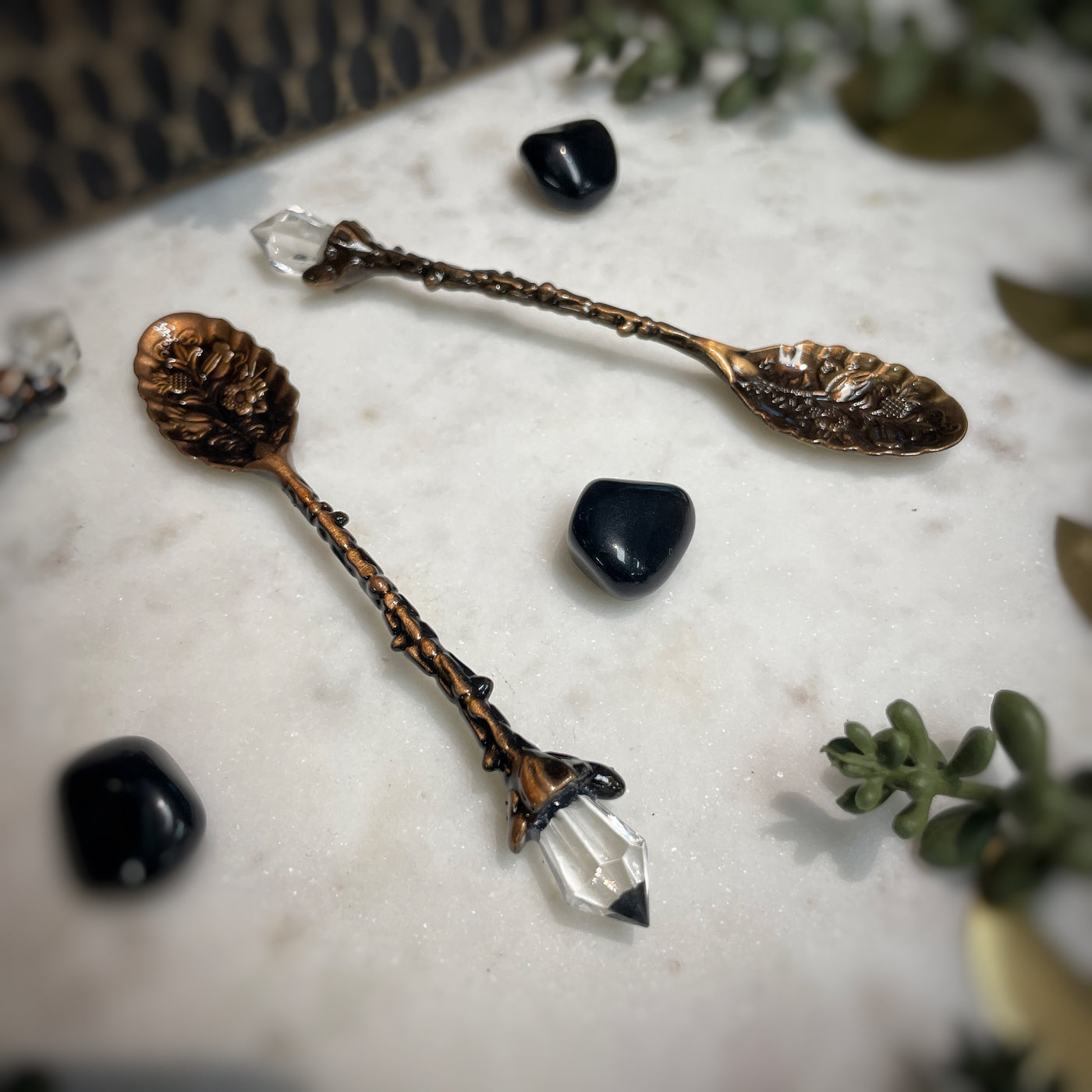 Herb Spoons with crystal