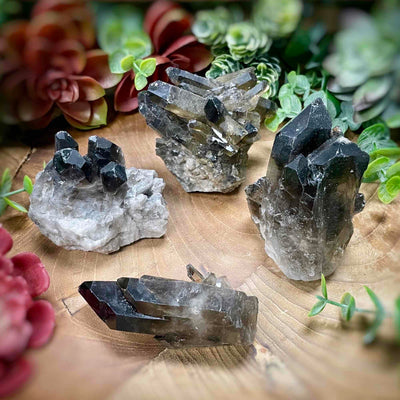 Smoky Quartz Clusters - multi sizes
