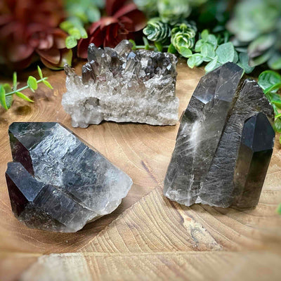 Smoky Quartz Clusters - multi sizes