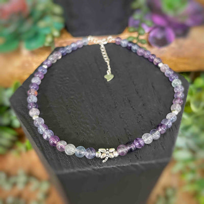 Fluorite Dragonfly Anklet