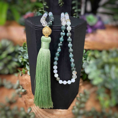 Emerald,  Jade & Phantom Snowflake Quartz
