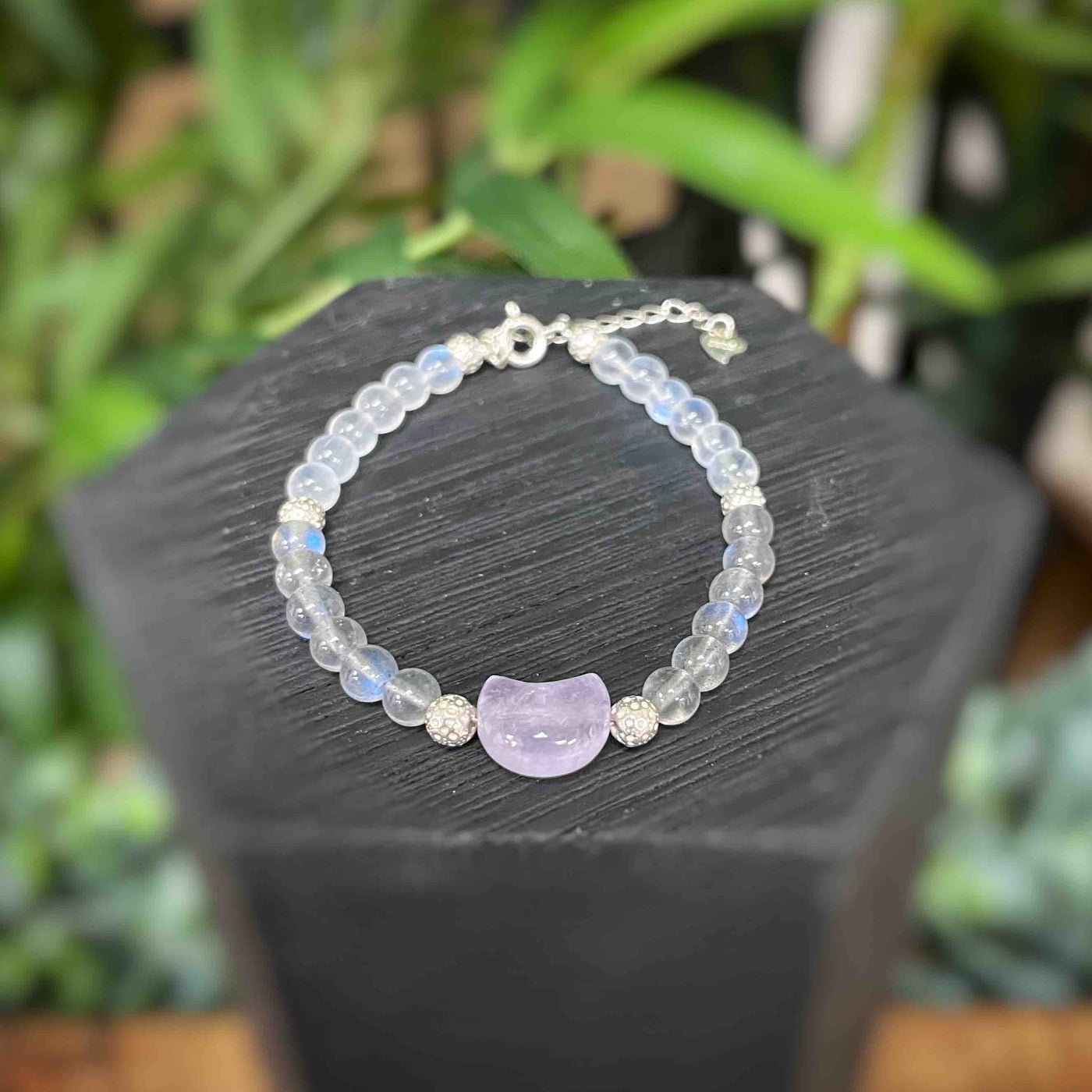 Labradorite and Moonstne Women's Bracelet
