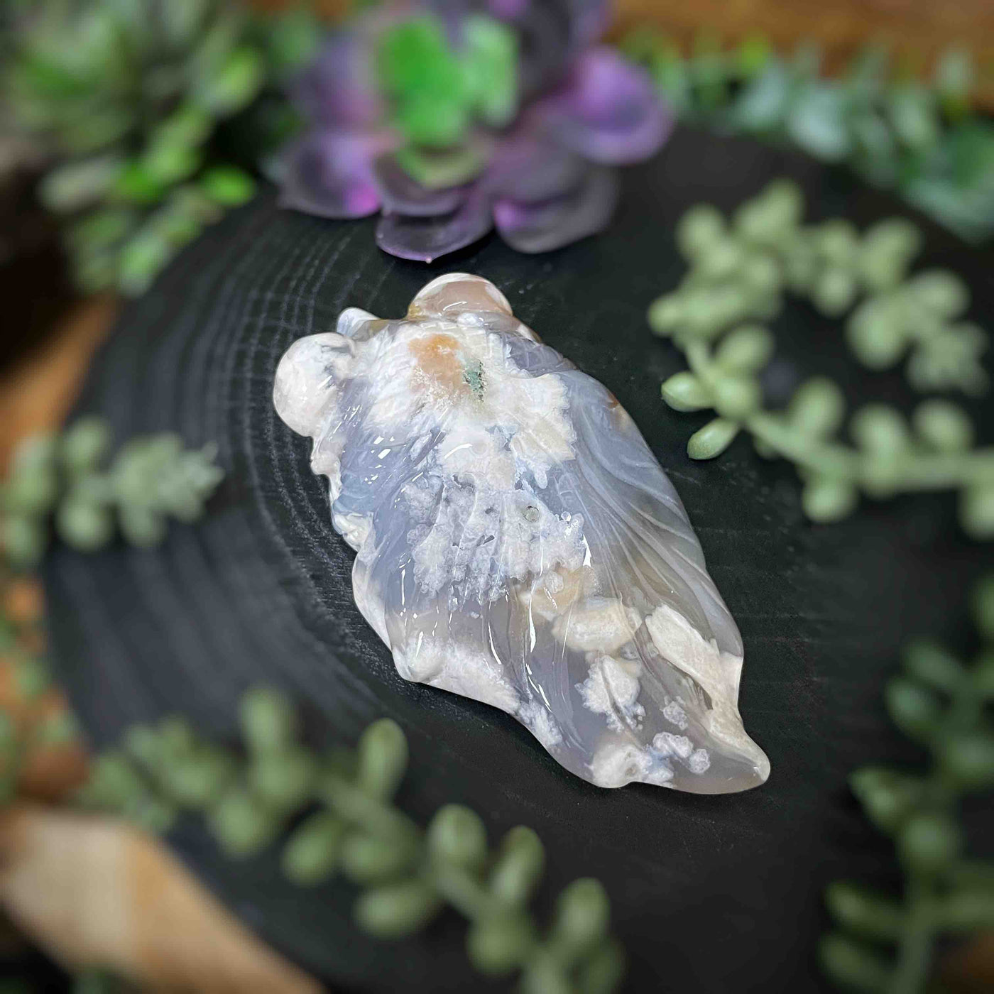 Koi Fish – Flower Agate