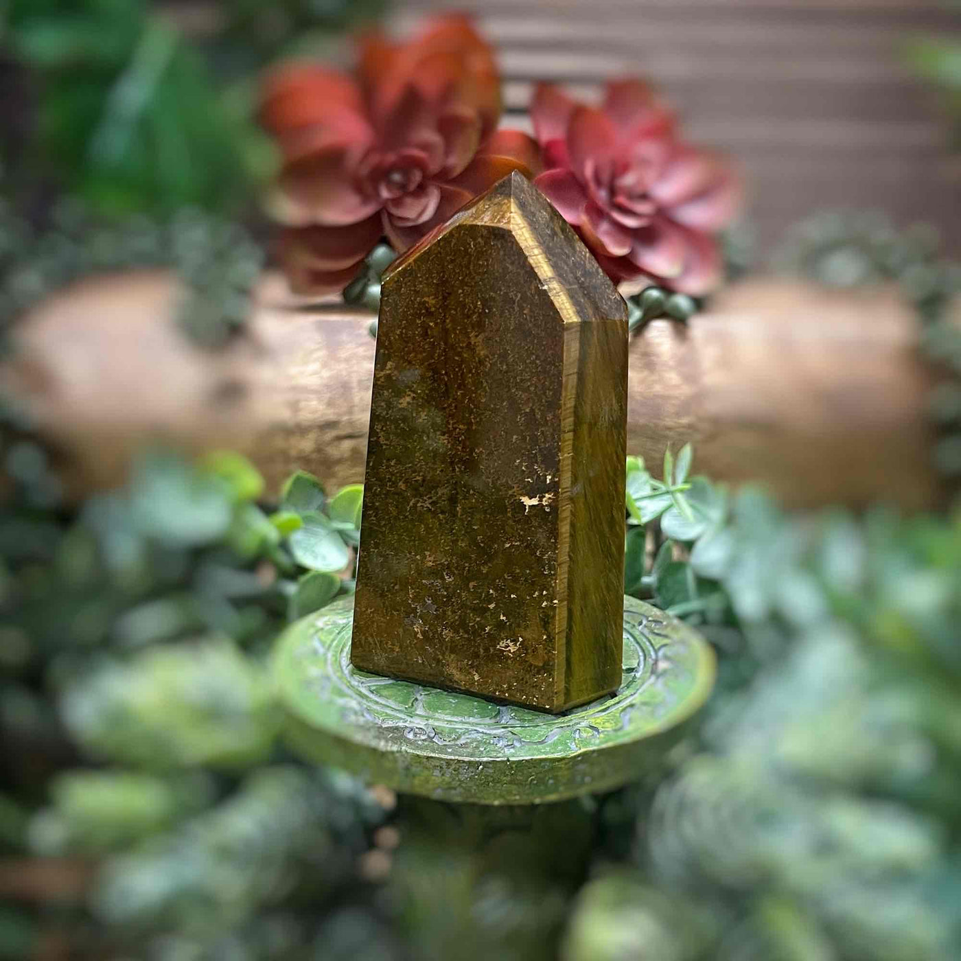 Tiger's Eye - Tower, Point, Obelisk - 3.25"