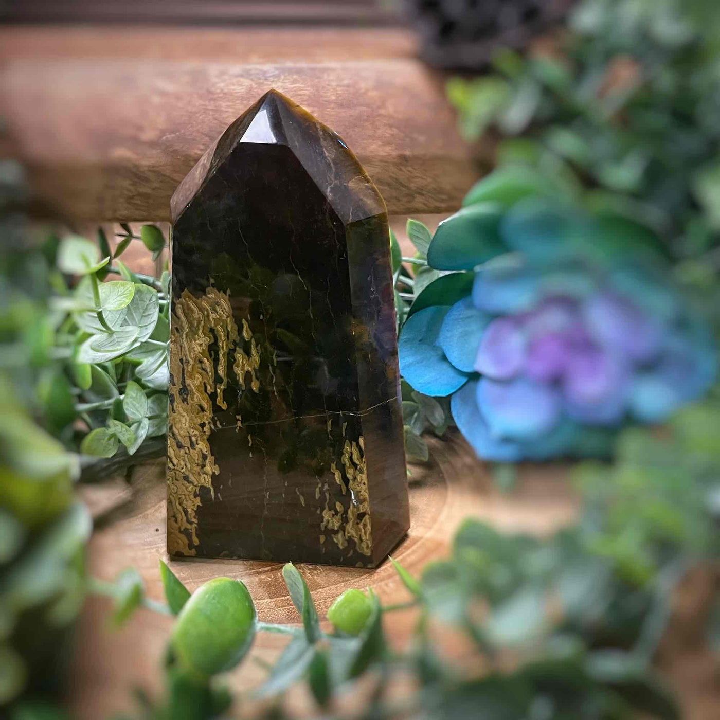 Tiger's Eye - Tower, Point, Obelisk - 5"