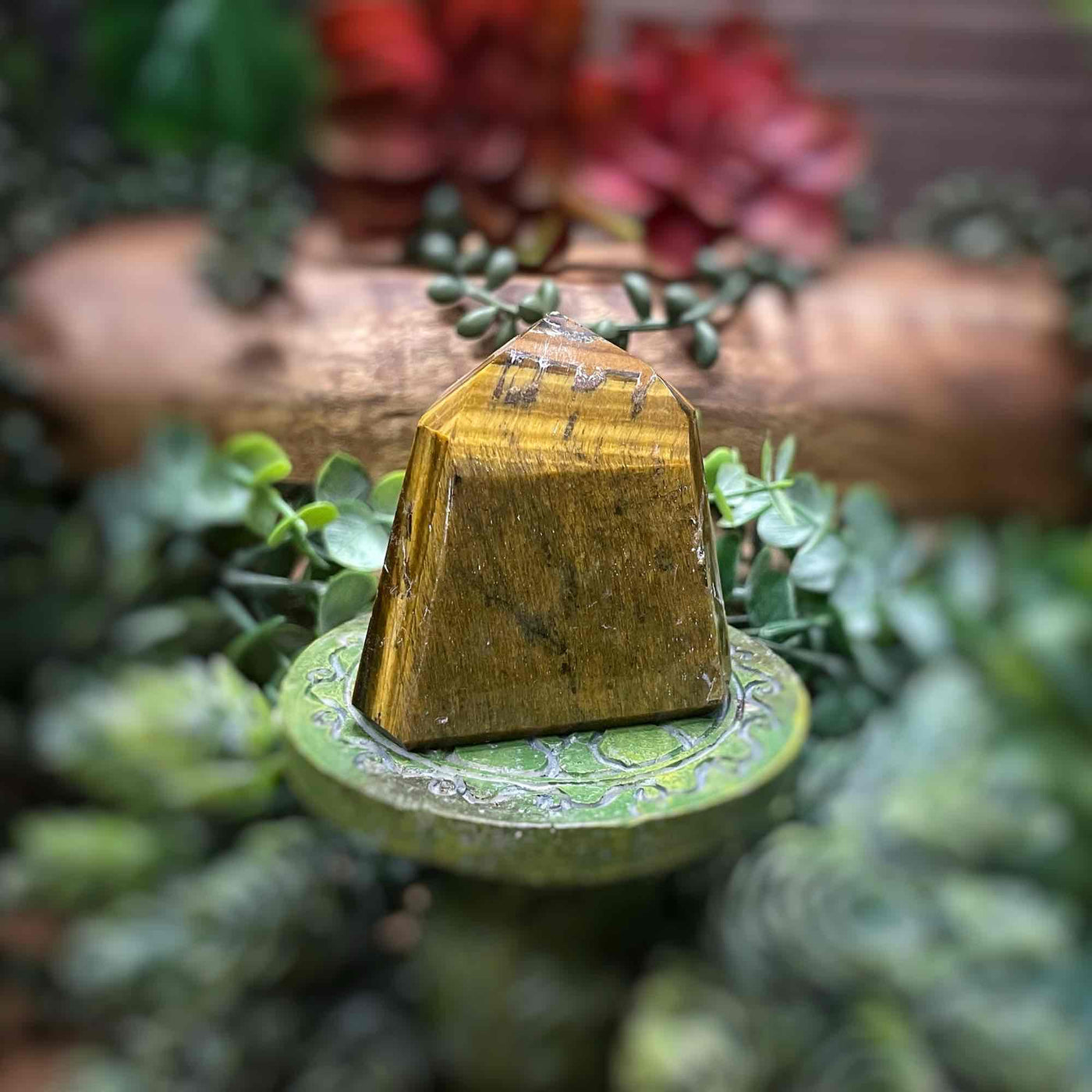 Tiger's Eye - Tower, Point, Obelisk - 2.25"