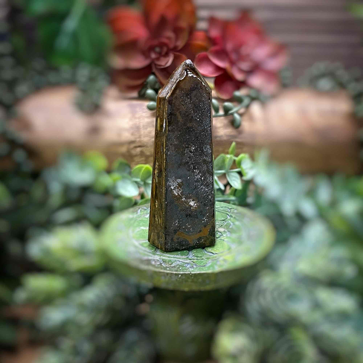 Tiger's Eye - Tower, Point, Obelisk - 30"