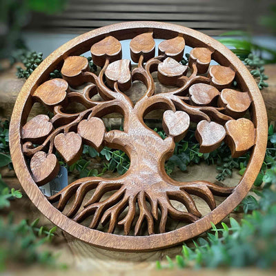 Carved Wood - Tree of Life - Multi Choice 12"