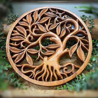 Carved Wood - Tree of Life - Multi Choice 12"