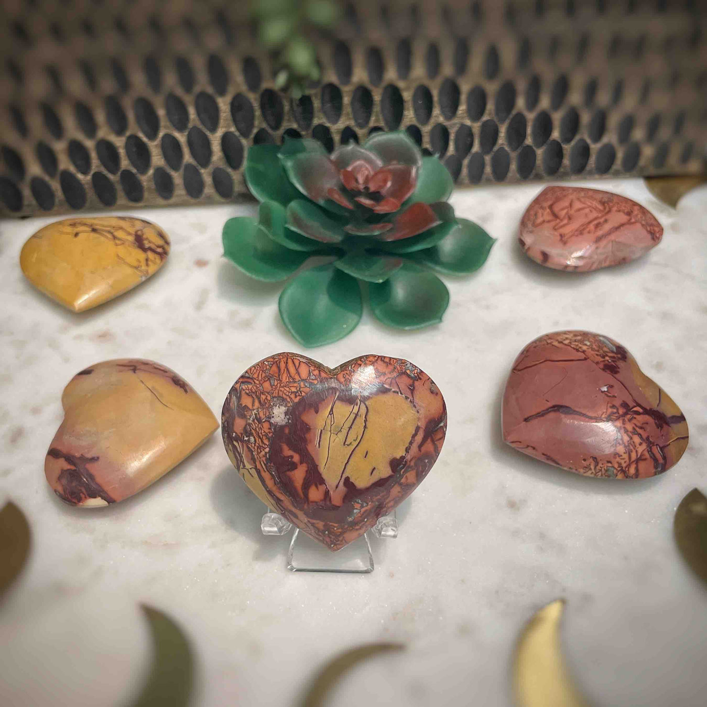 Mookaite - Heart - 1.5"