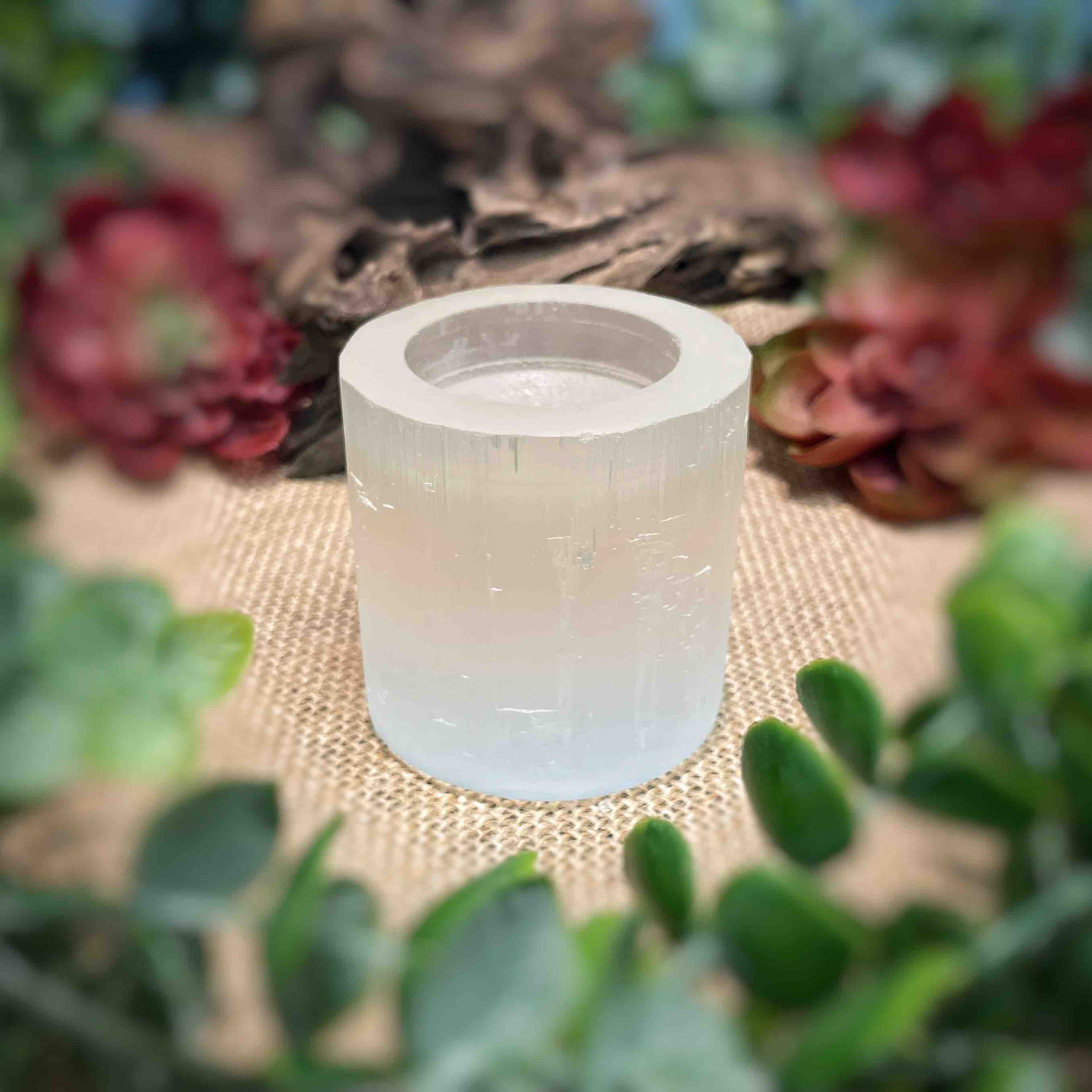 Selentite - Tealight / Candle Holder - 2.25"