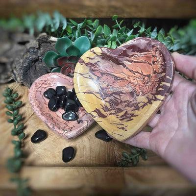 Mookaite - Heart Bowl / Dish - 4.25"