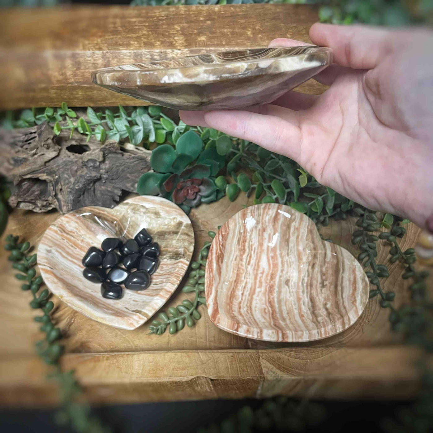 Onyx Heart Bowl / Dish - 5"
