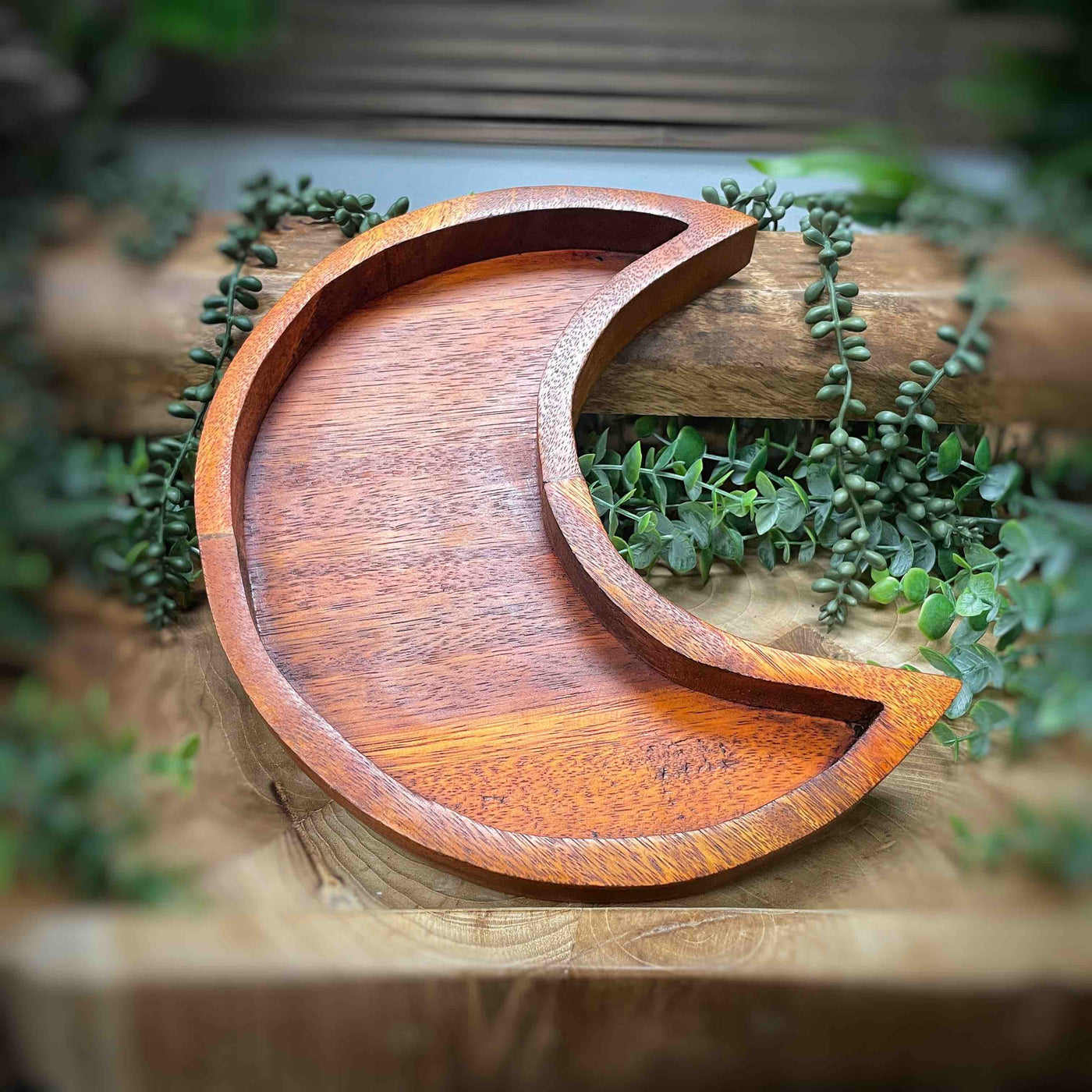 Wooden Crescent Moon Bowl
