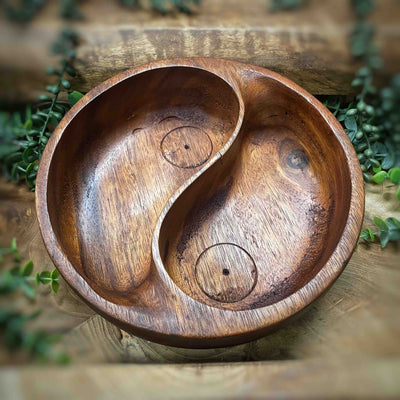 Wooden Yin Yang - Deep Bowl