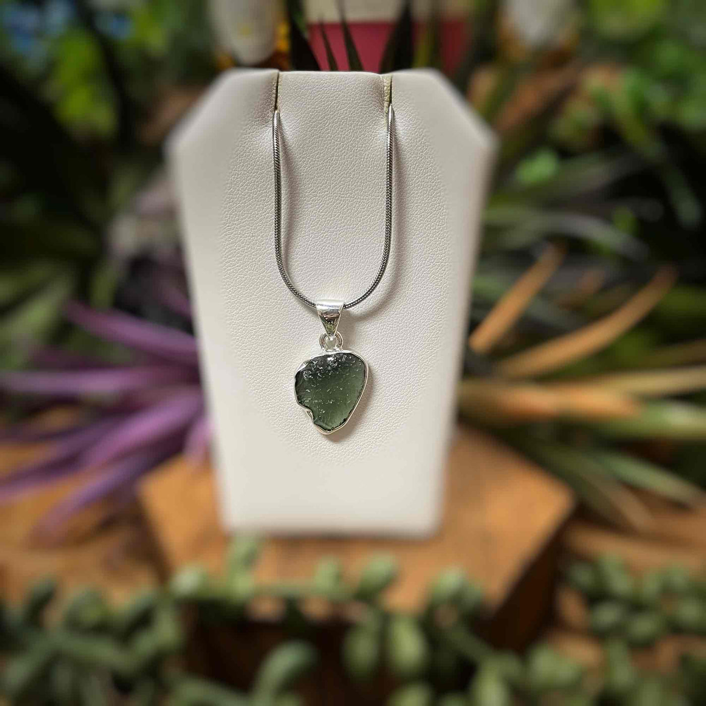 Moldavite - Sterling Silver Pendant